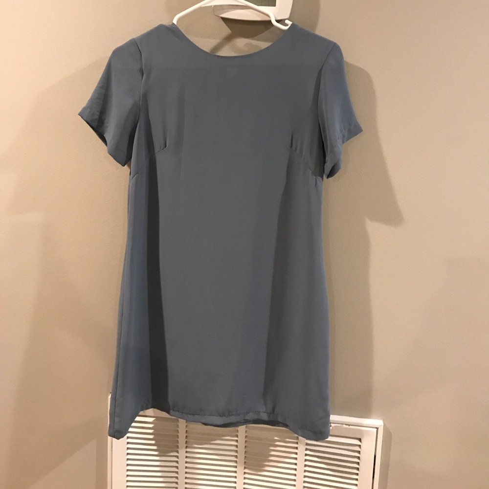 Grey blue dress